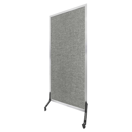 Aarco Freestanding Full Fabric Panel 72"x36" Grey Mix FFP7236012